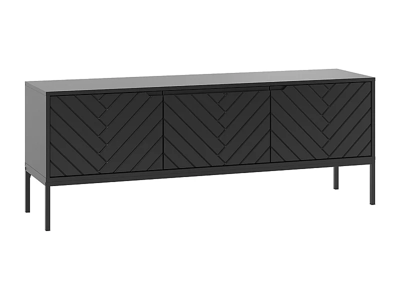 Móvel TV 3 portas Daria preto 151cm