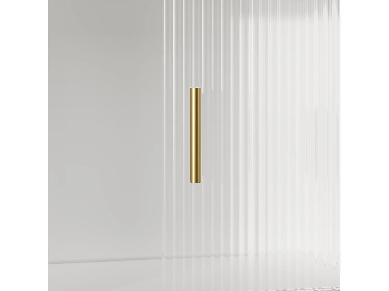 Credenza da cucina 120×35×167 cm - con illuminazione LED - 1 cassetto e 5 ante - ripiani regolabili - bianco