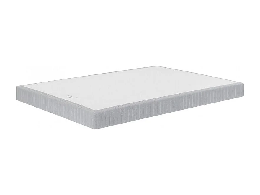 Sommier tapissier 140 x 200 cm gris matelassé - COXY 1907