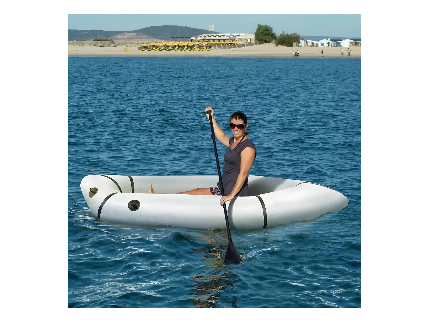 Embarcación Hinchable - ORYXEARTH - Packraft-TPU - 210x90x40cm - Máx 150kg - Deportes Acuáticos