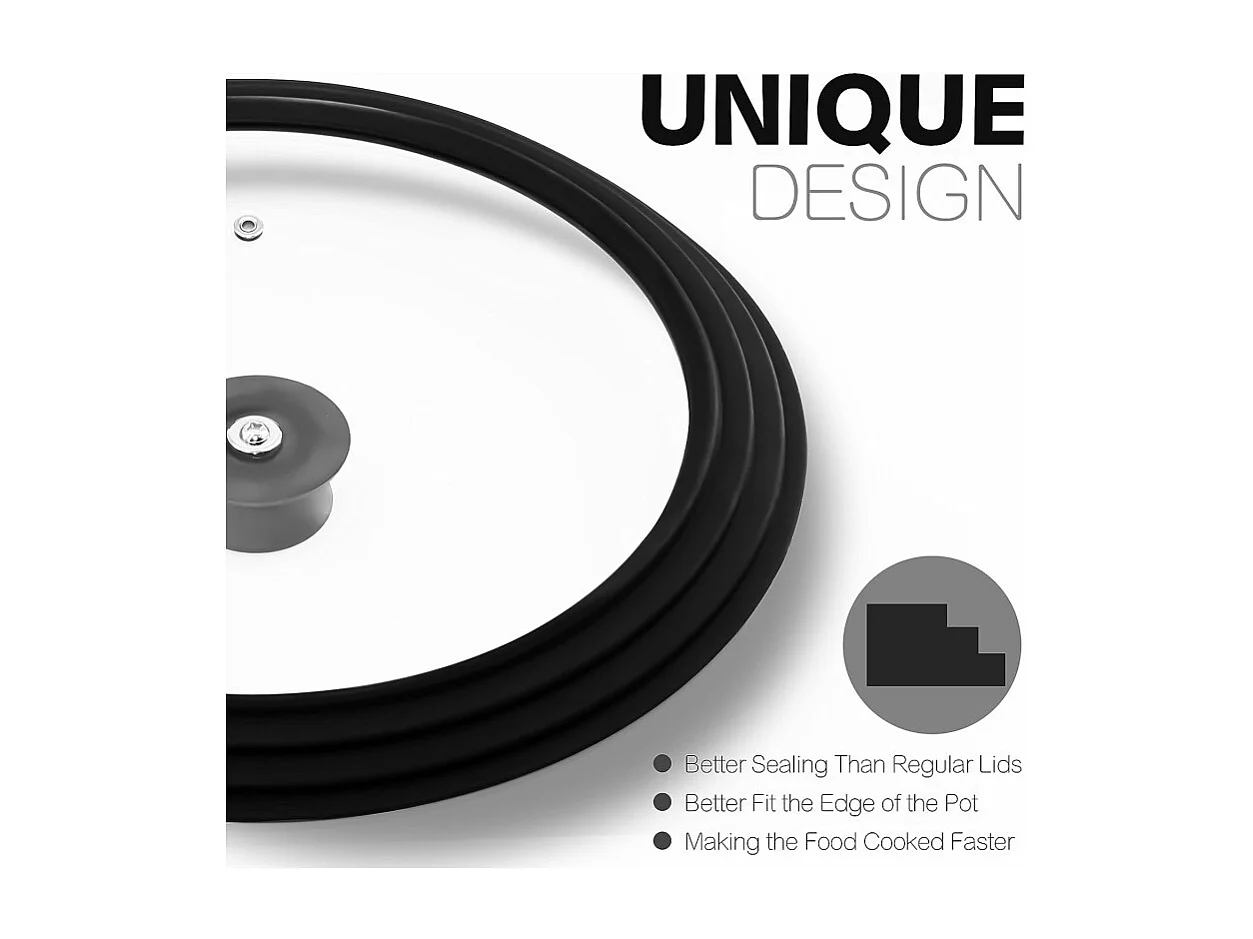 Set de 2 casseroles Ø 18/20 cm avec couvercle silicone universel - Revêtement effet marbre - Gris argenté