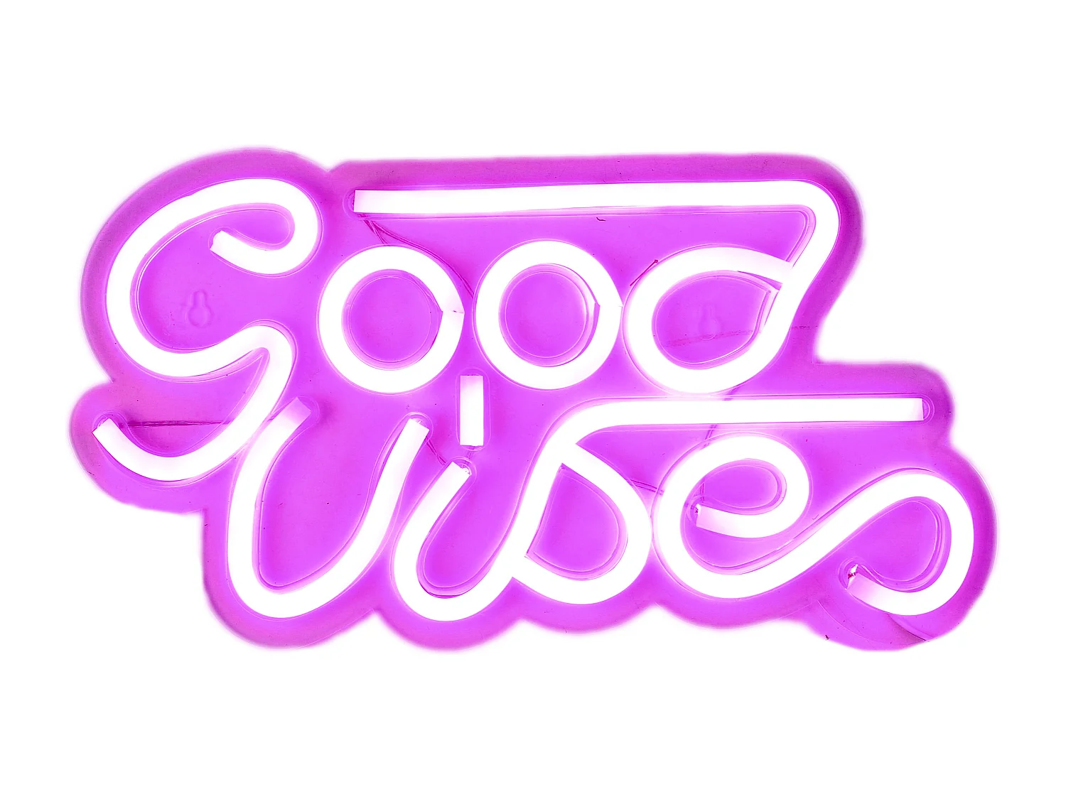 Lampe Tube Led Good Vibes Usb Rose