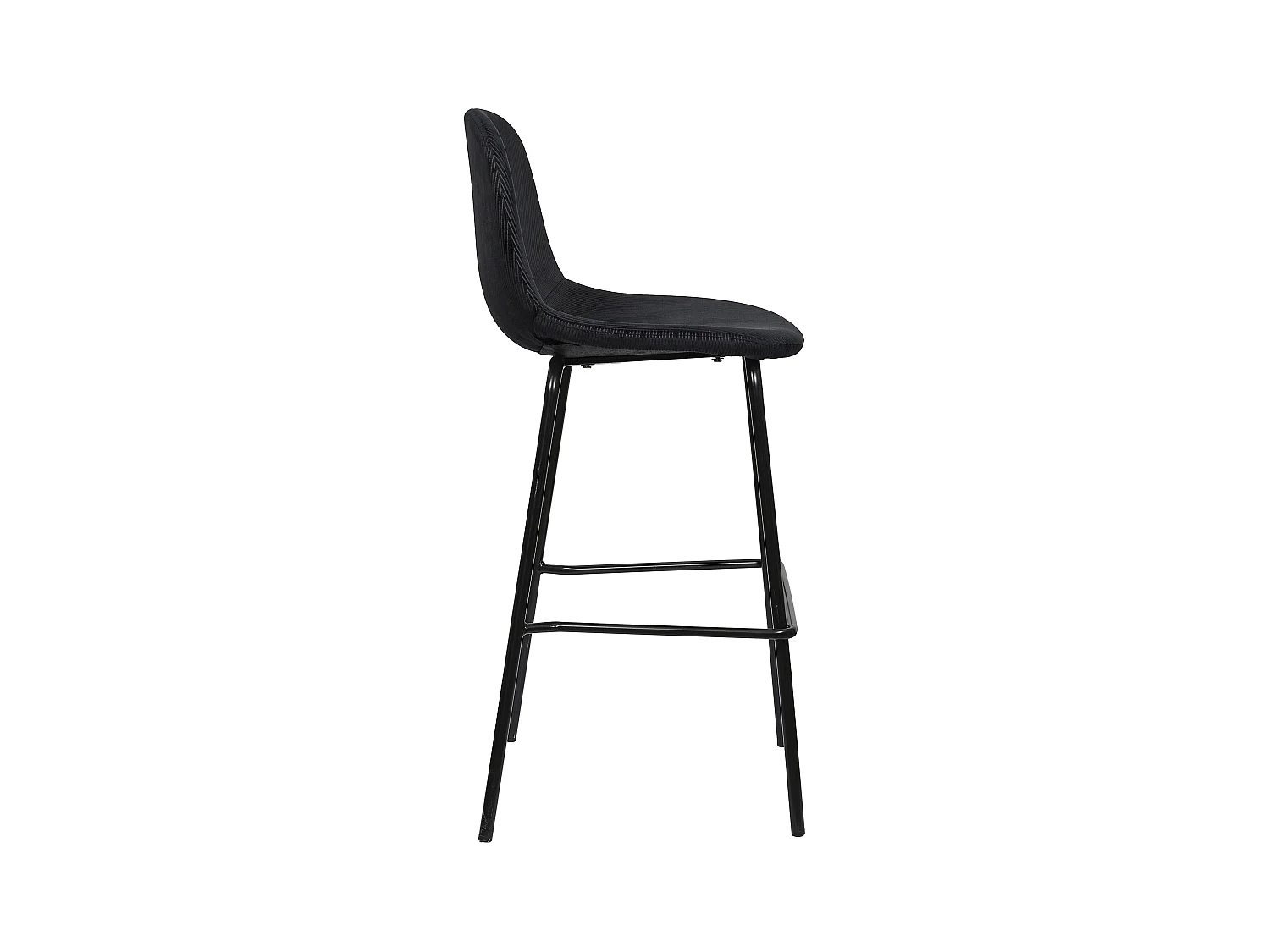 Chaise De Bar Giulia Noir - Lot De 2 Noir