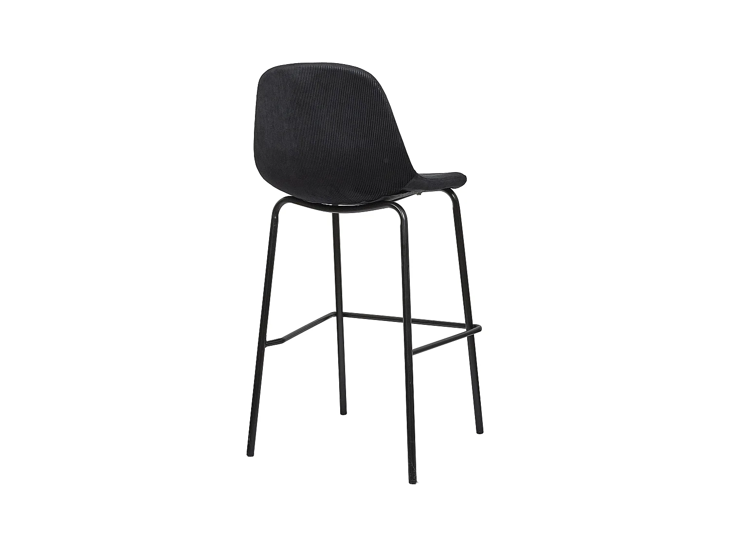 Chaise De Bar Giulia Noir - Lot De 2 Noir