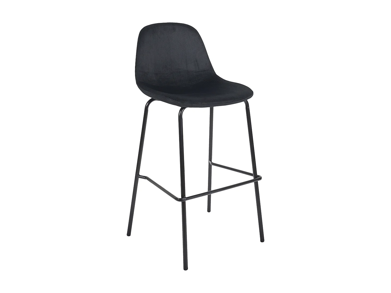 Chaise De Bar Giulia Noir - Lot De 2 Noir