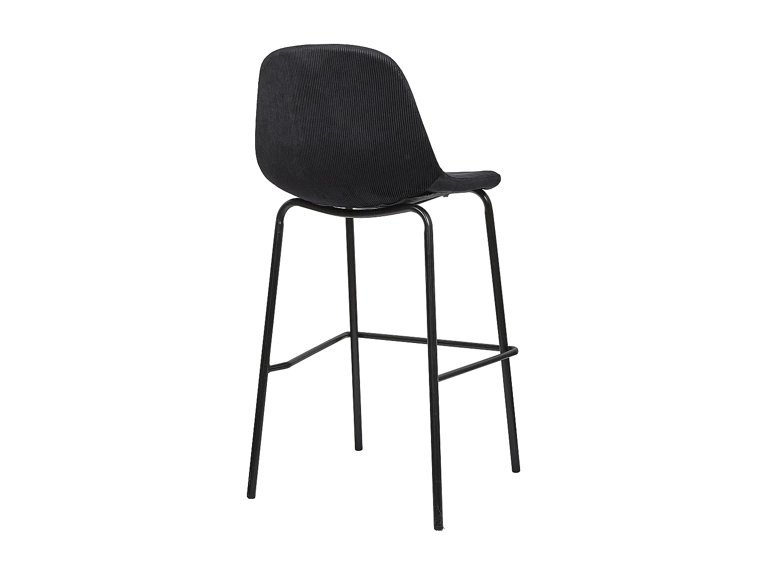 Chaise De Bar Giulia Noir - Lot De 2 Noir