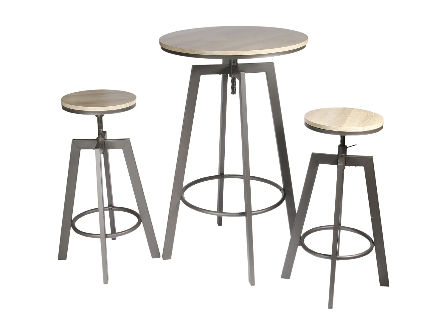 Table Mange Debout 2 Tabourets Reglables Aria