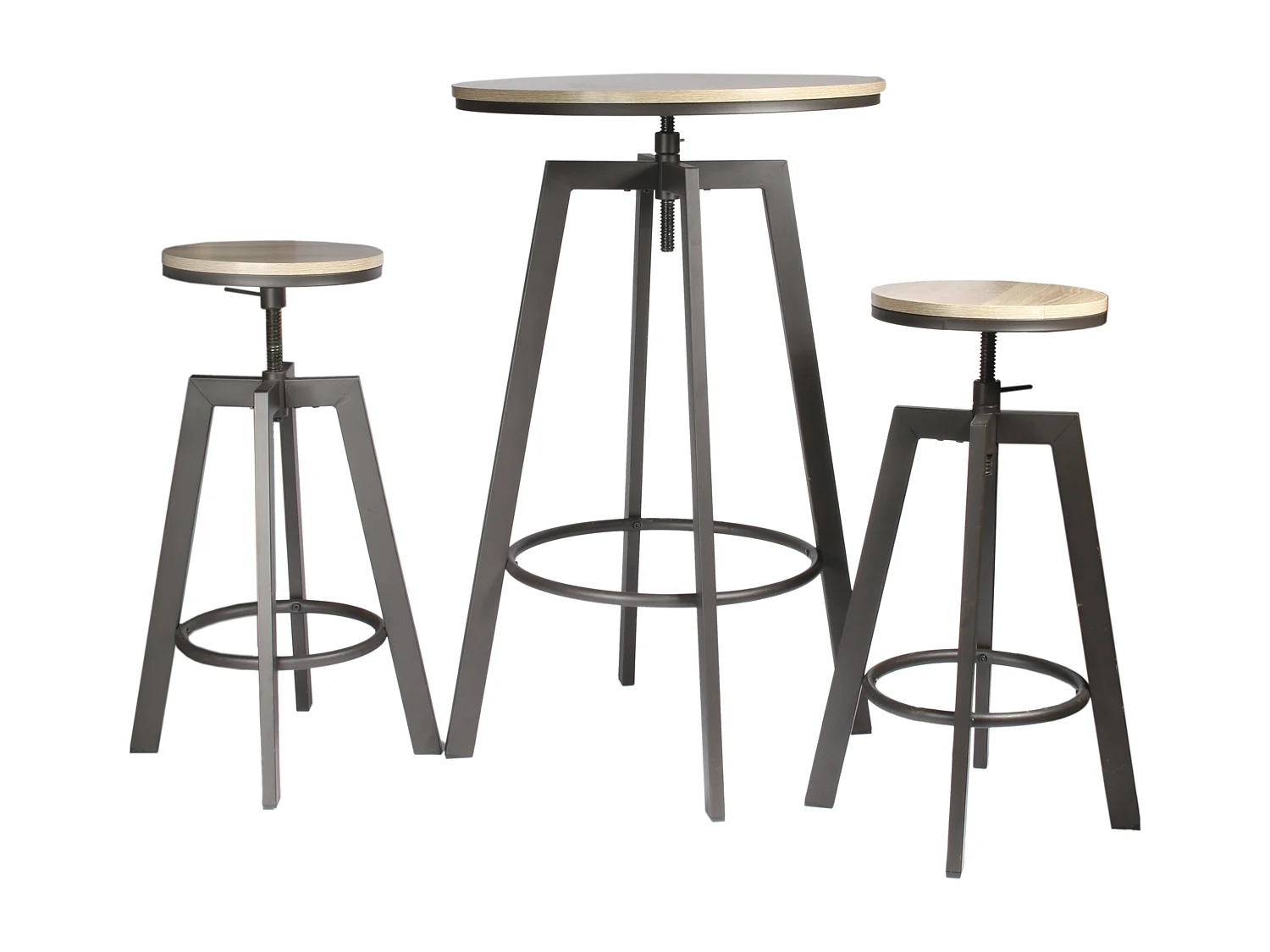 Table Mange Debout 2 Tabourets Reglables Aria