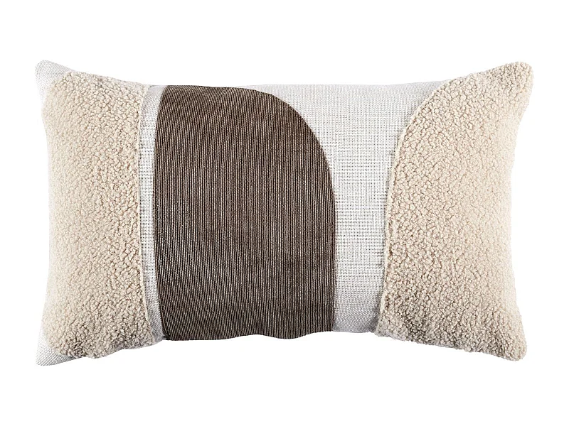 Coussin Beige Taupe Brun 30x50cm Beige