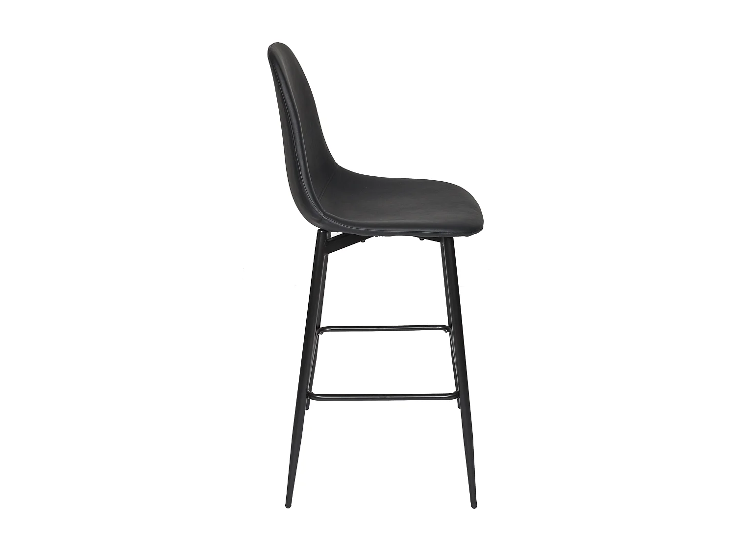 Chaise de bar - HOME DECO FACTORY - Amber - Moderne - Confortable - Noir
