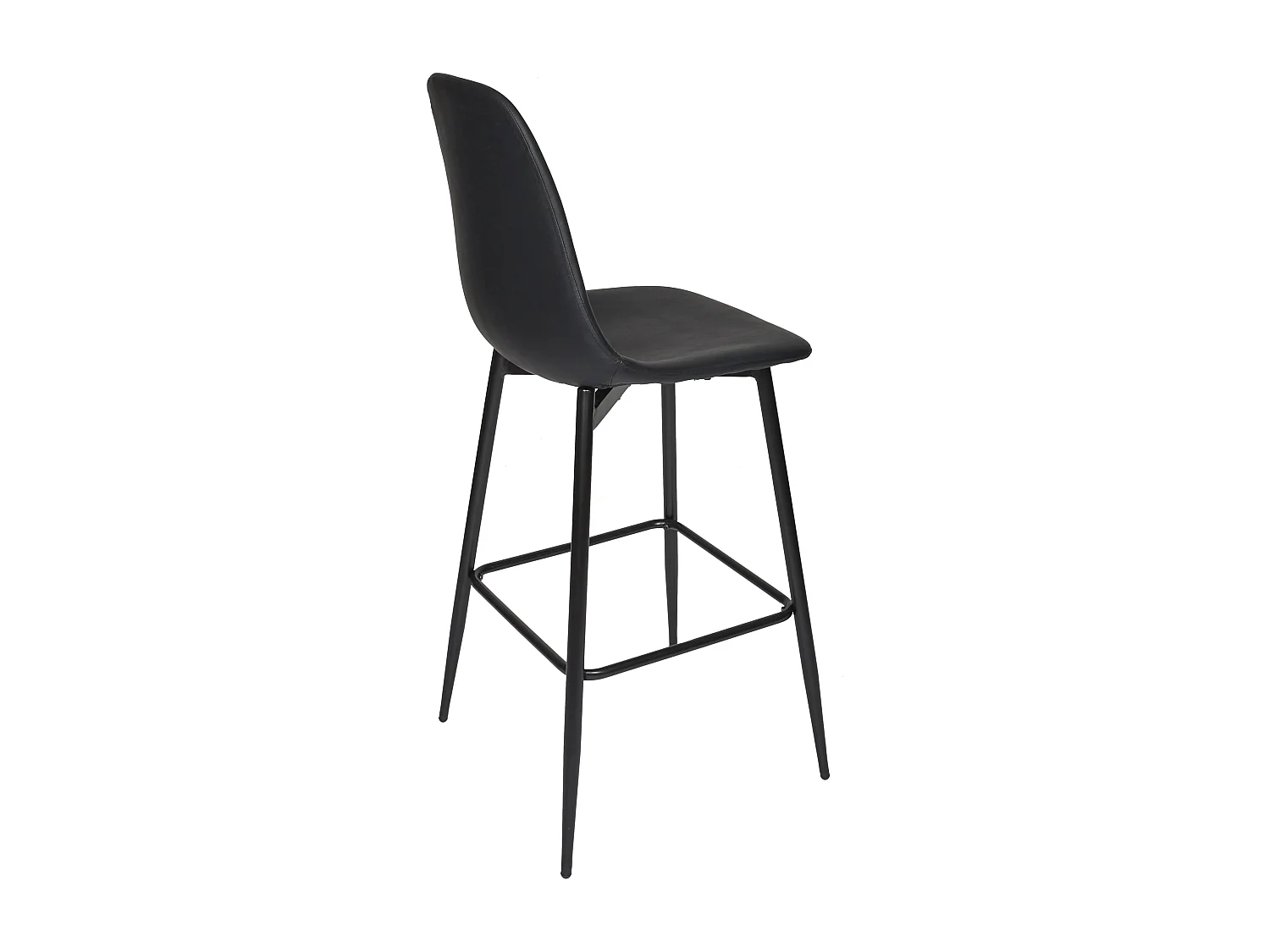 Chaise de bar - HOME DECO FACTORY - Amber - Moderne - Confortable - Noir