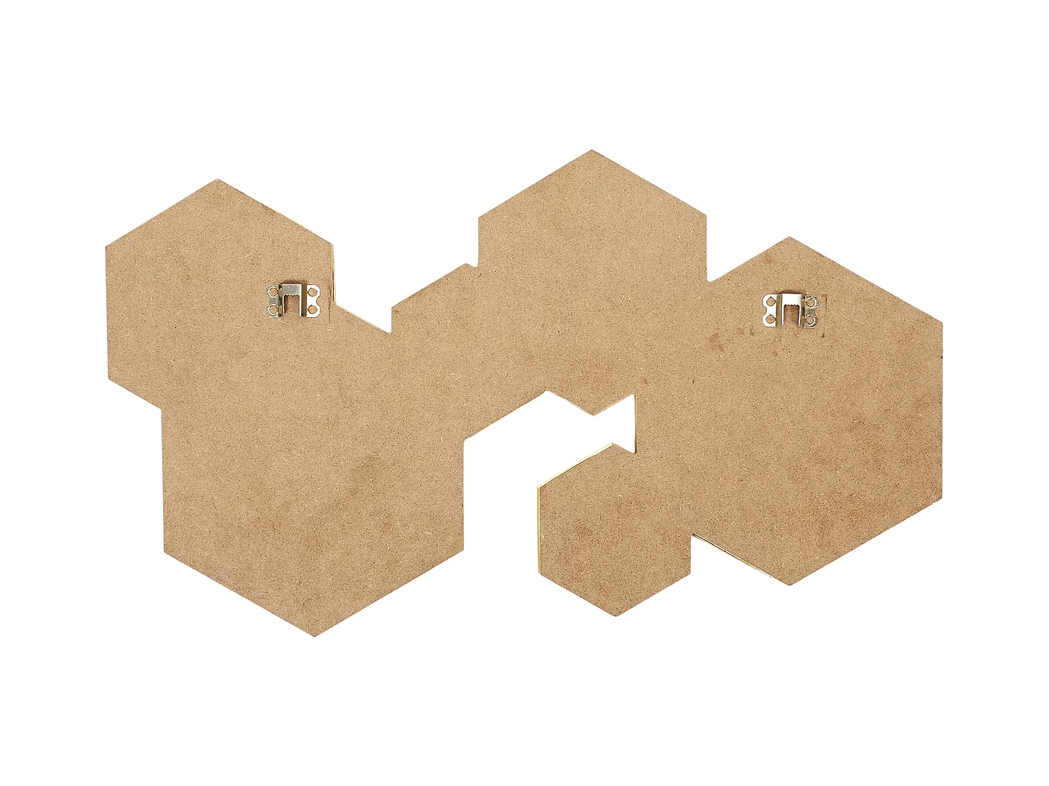 Decoration Miroir Hexagonal Or