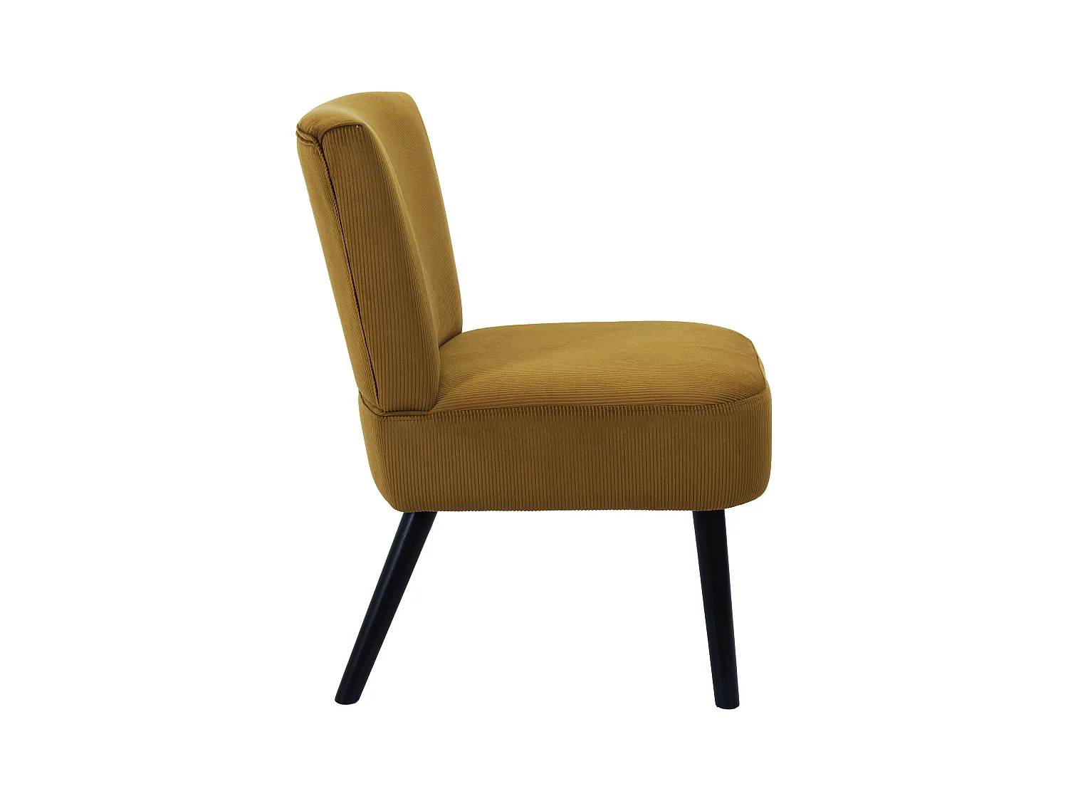 Fauteuil Crapaud Giulia Jaune Jaune, Noir