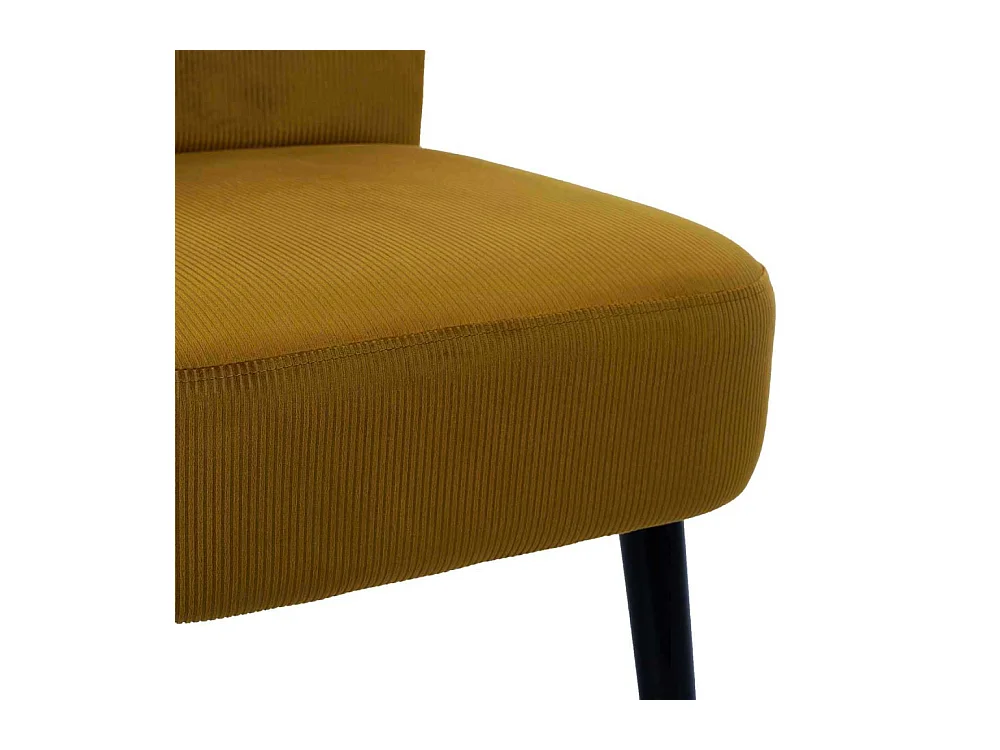 Fauteuil Crapaud Giulia Jaune Jaune, Noir