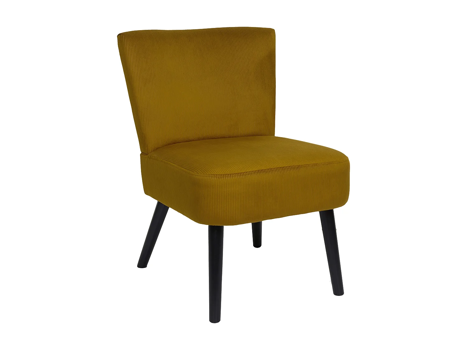 Fauteuil Crapaud Giulia Jaune Jaune, Noir