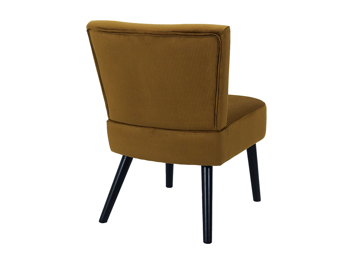 Fauteuil Crapaud Giulia Jaune Jaune, Noir