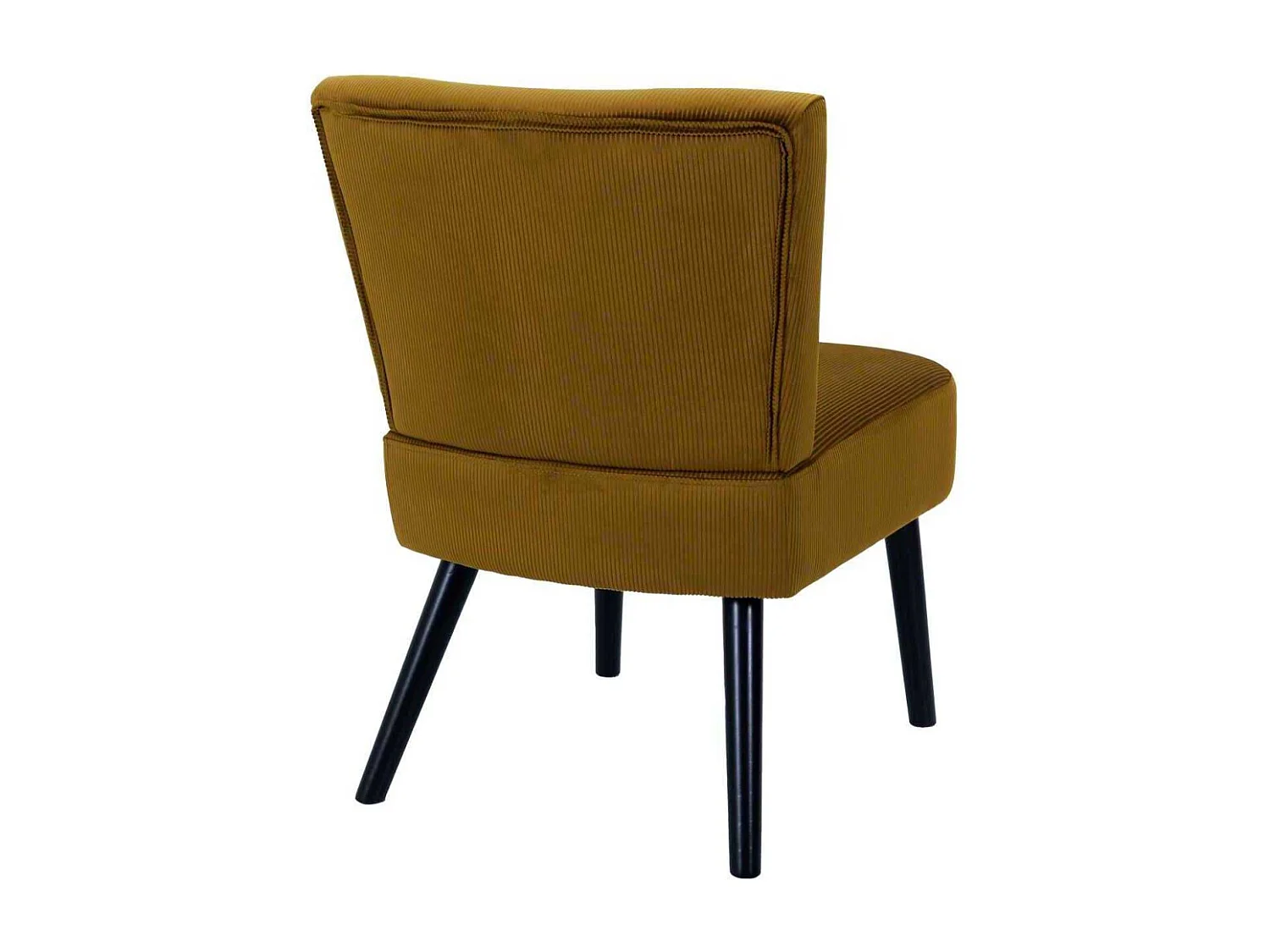 Fauteuil Crapaud Giulia Jaune Jaune, Noir