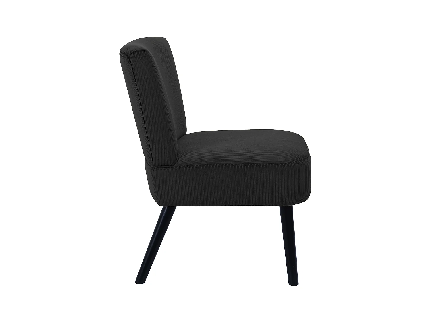 Fauteuil Crapaud Giulia Noir Noir
