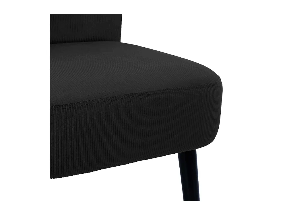 Fauteuil Crapaud Giulia Noir Noir