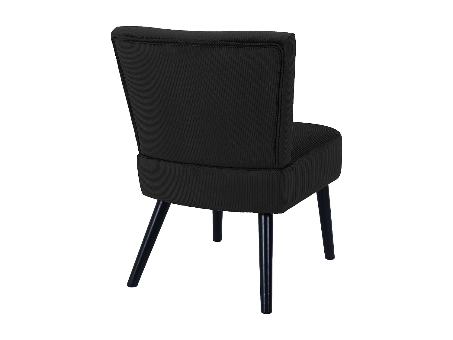 Fauteuil Crapaud Giulia Noir Noir