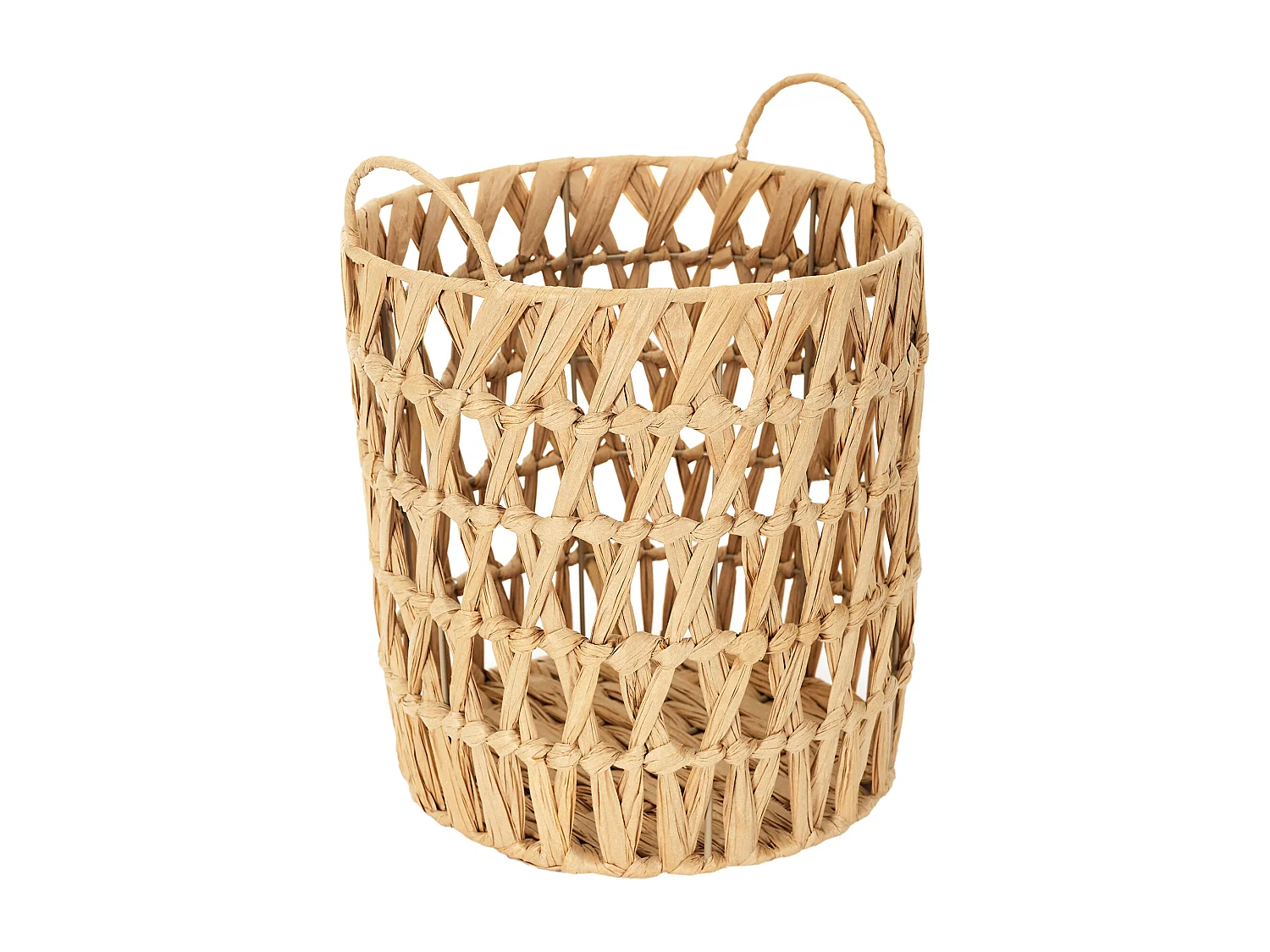 Panier Ajoure Avec Anses X3 Marron