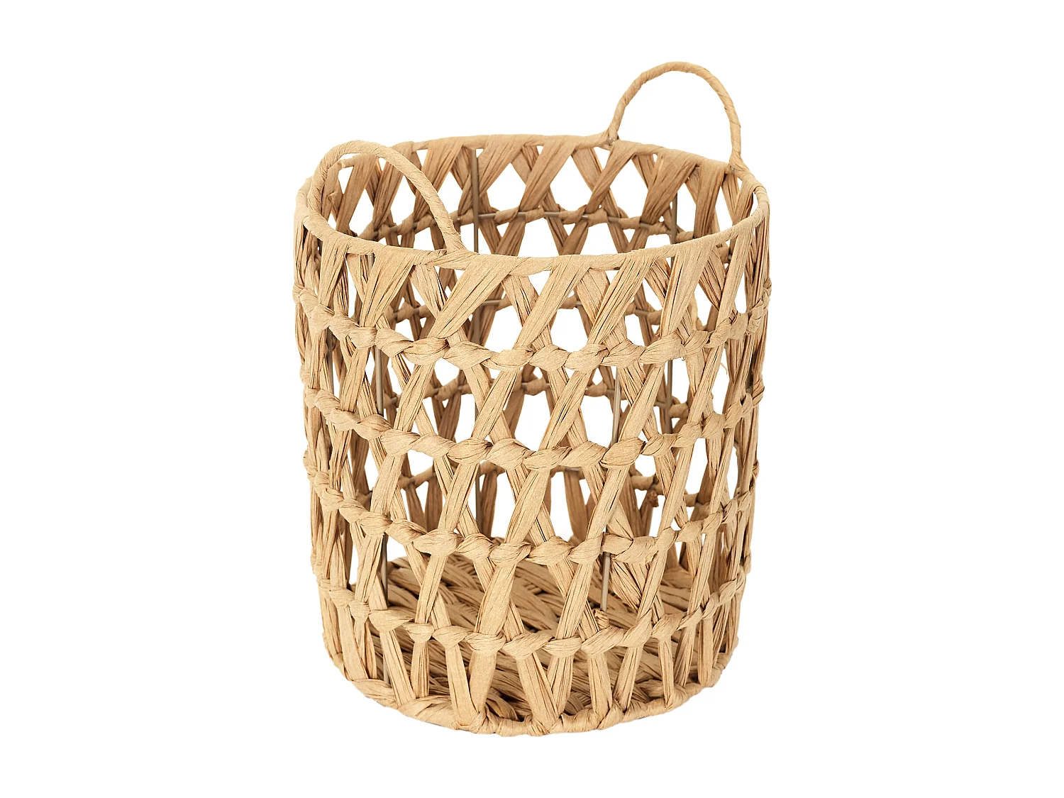 Panier Ajoure Avec Anses X3 Marron