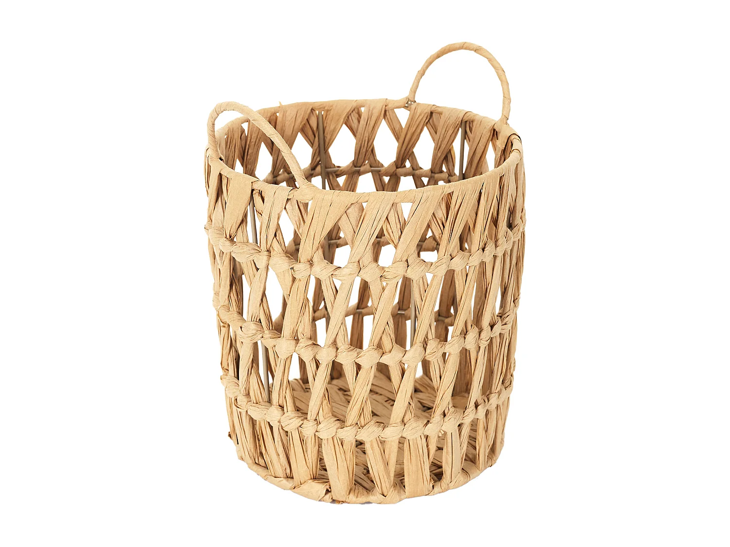 Panier Ajoure Avec Anses X3 Marron