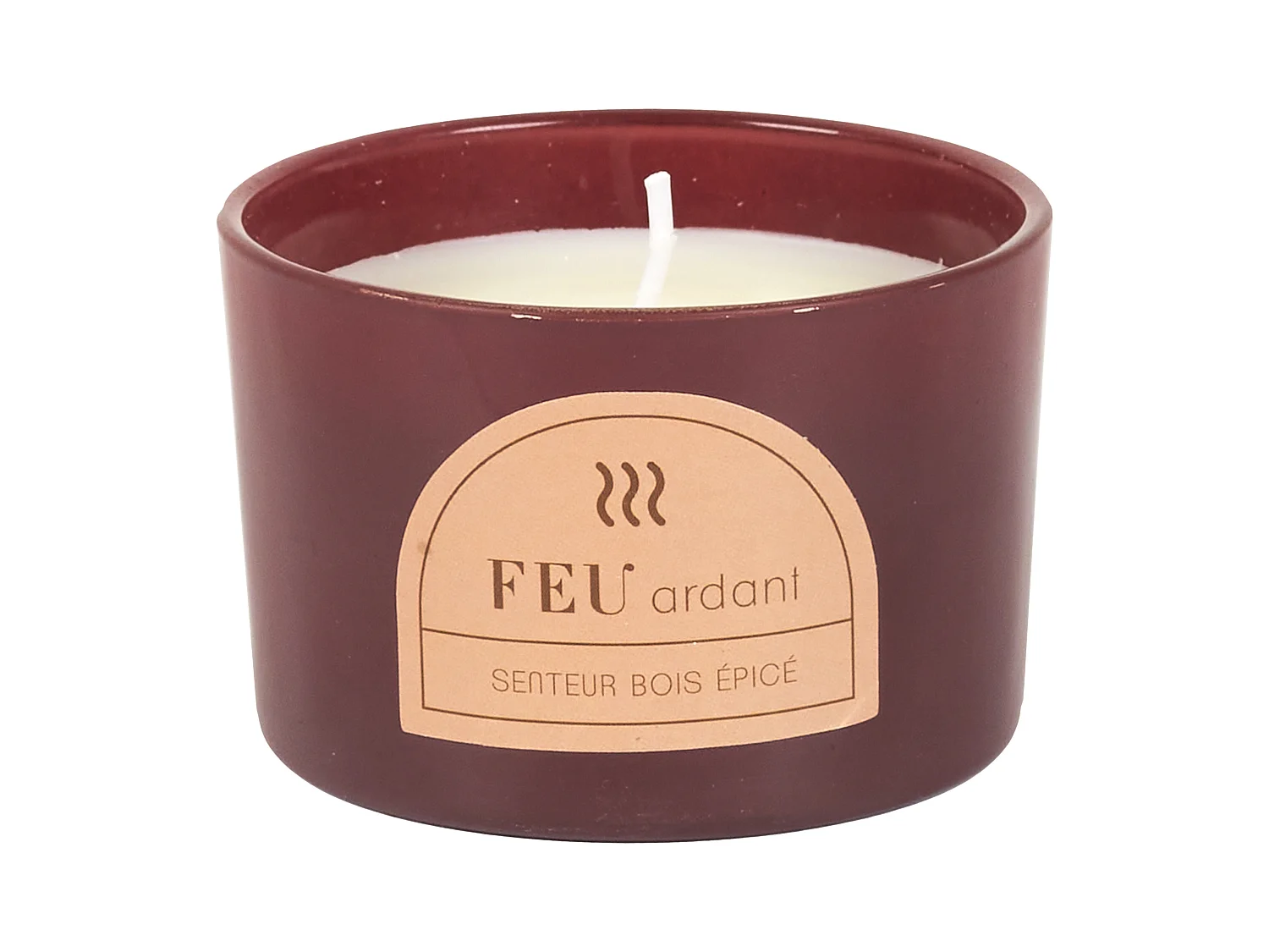 Bougie Parfumee X4 Coffret 4 Elements Beige, Marron