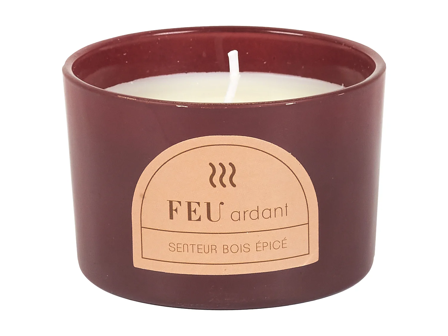 Bougie Parfumee X4 Coffret 4 Elements Beige, Marron