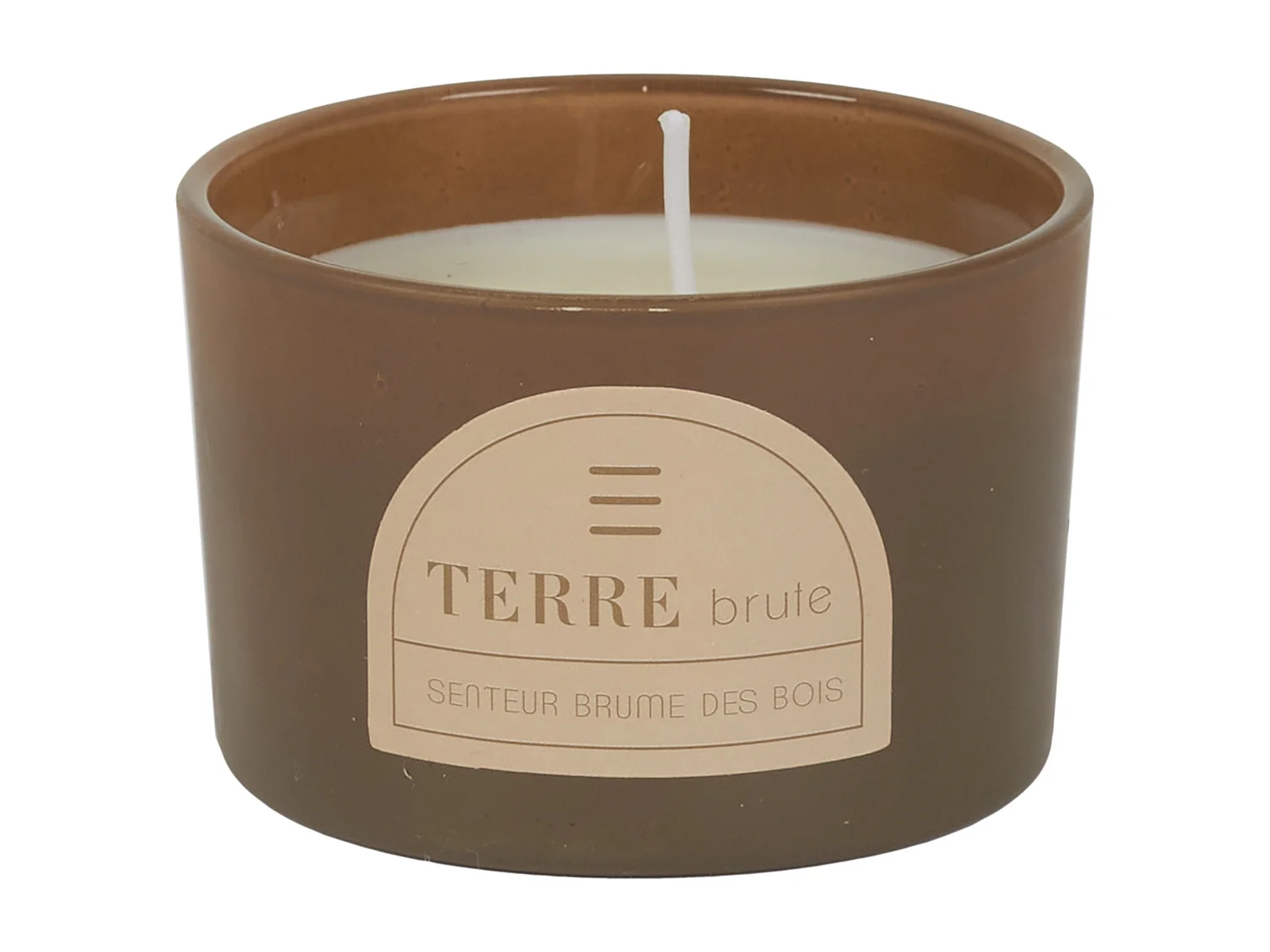 Bougie Parfumee X4 Coffret 4 Elements Beige, Marron