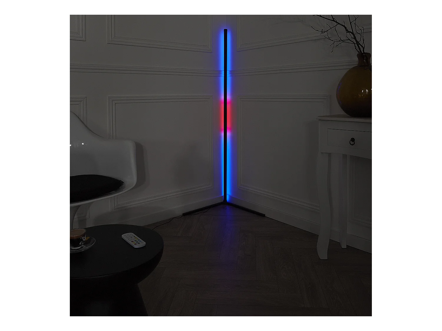 Lampe Tube Led Angle 140cm Noir