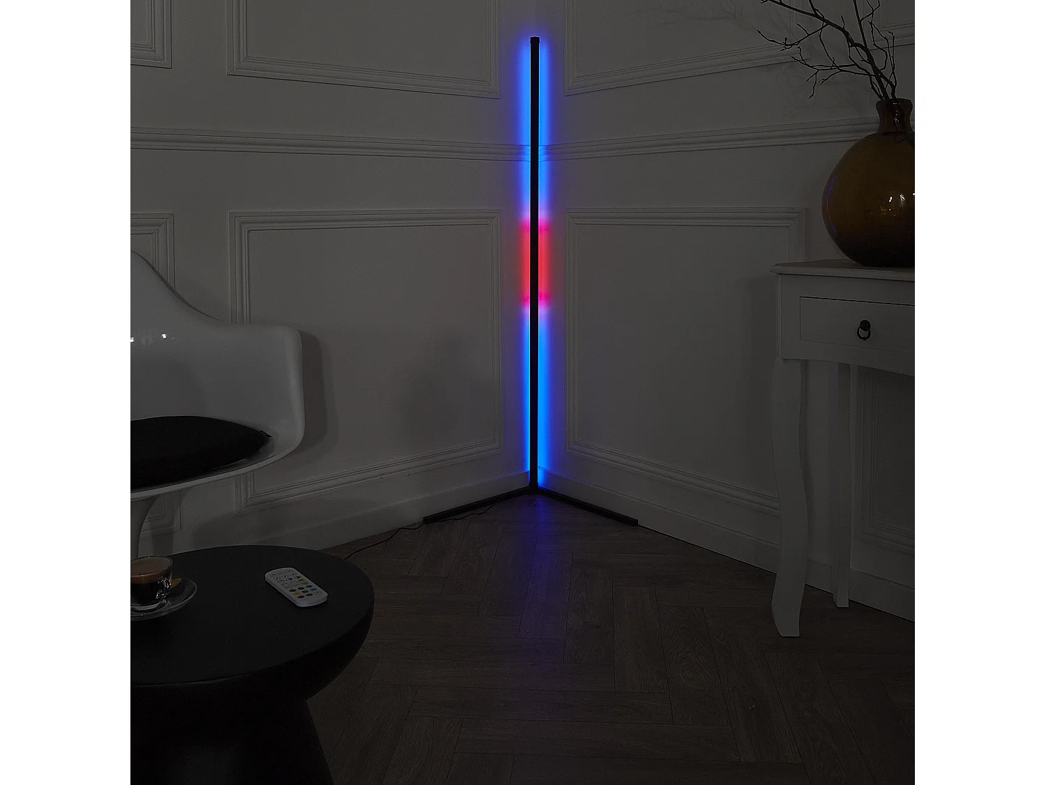 Lampe Tube Led Angle 140cm Noir