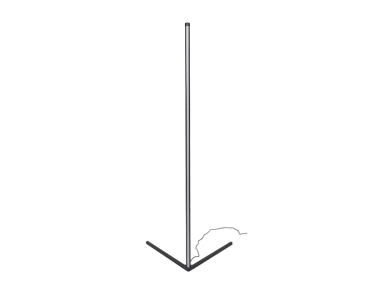 Lampe Tube Led Angle 140cm Noir