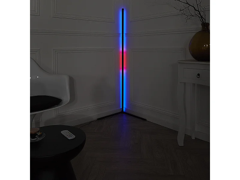 Lampe Tube Led Angle 140cm Noir