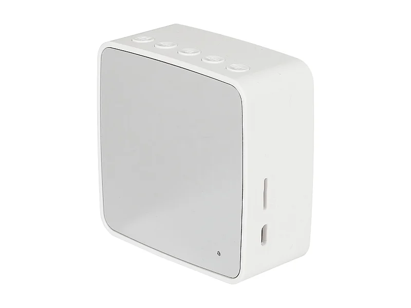 Reveil Miroir Enceinte Sans Fil 3w Blanc