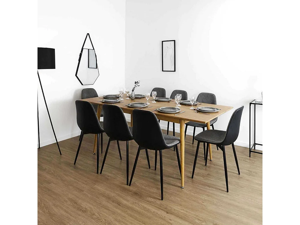 Table Extensible 160 200cm Paxton Marron