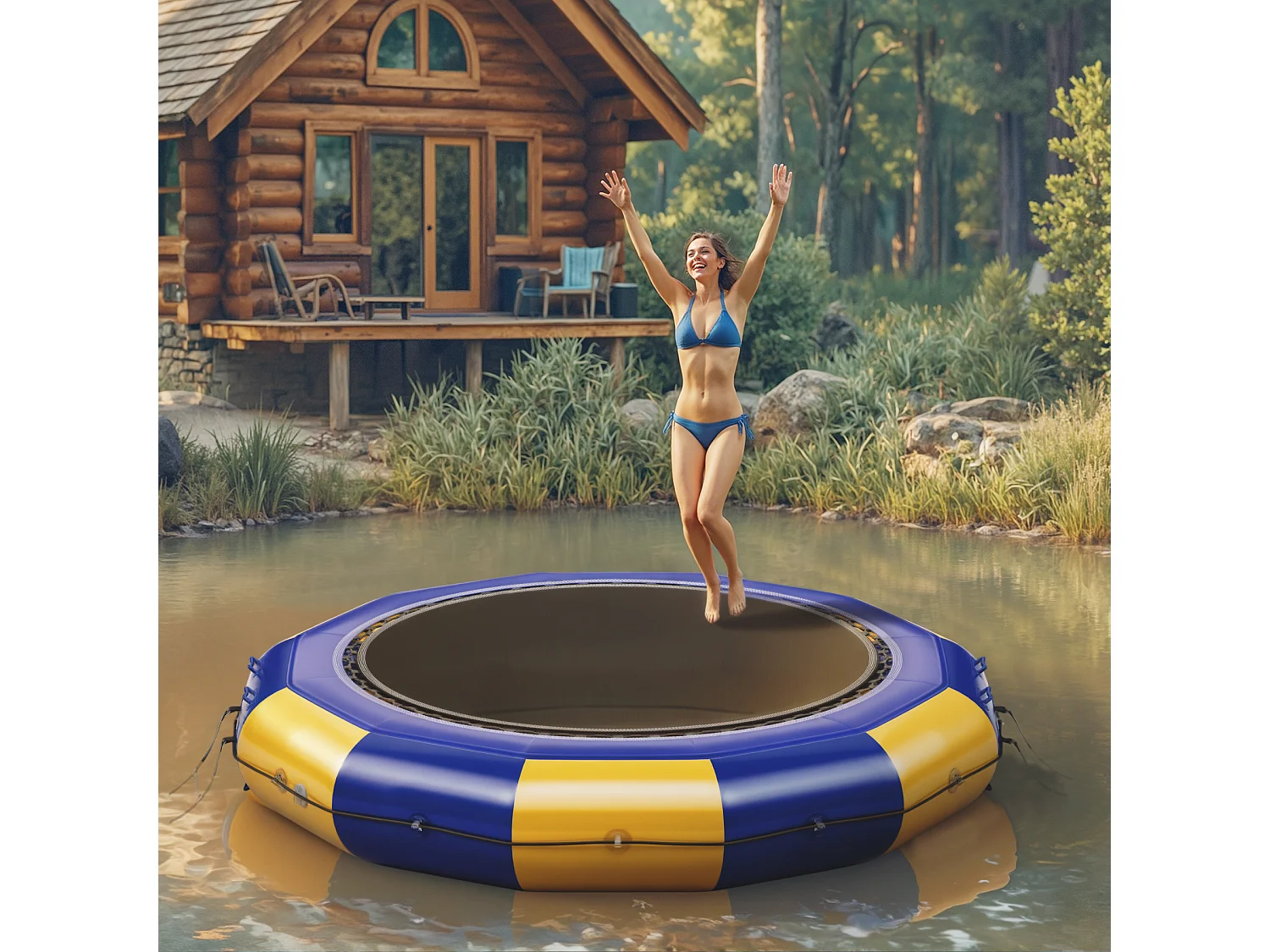 Trampoline Aquatique Gonflable