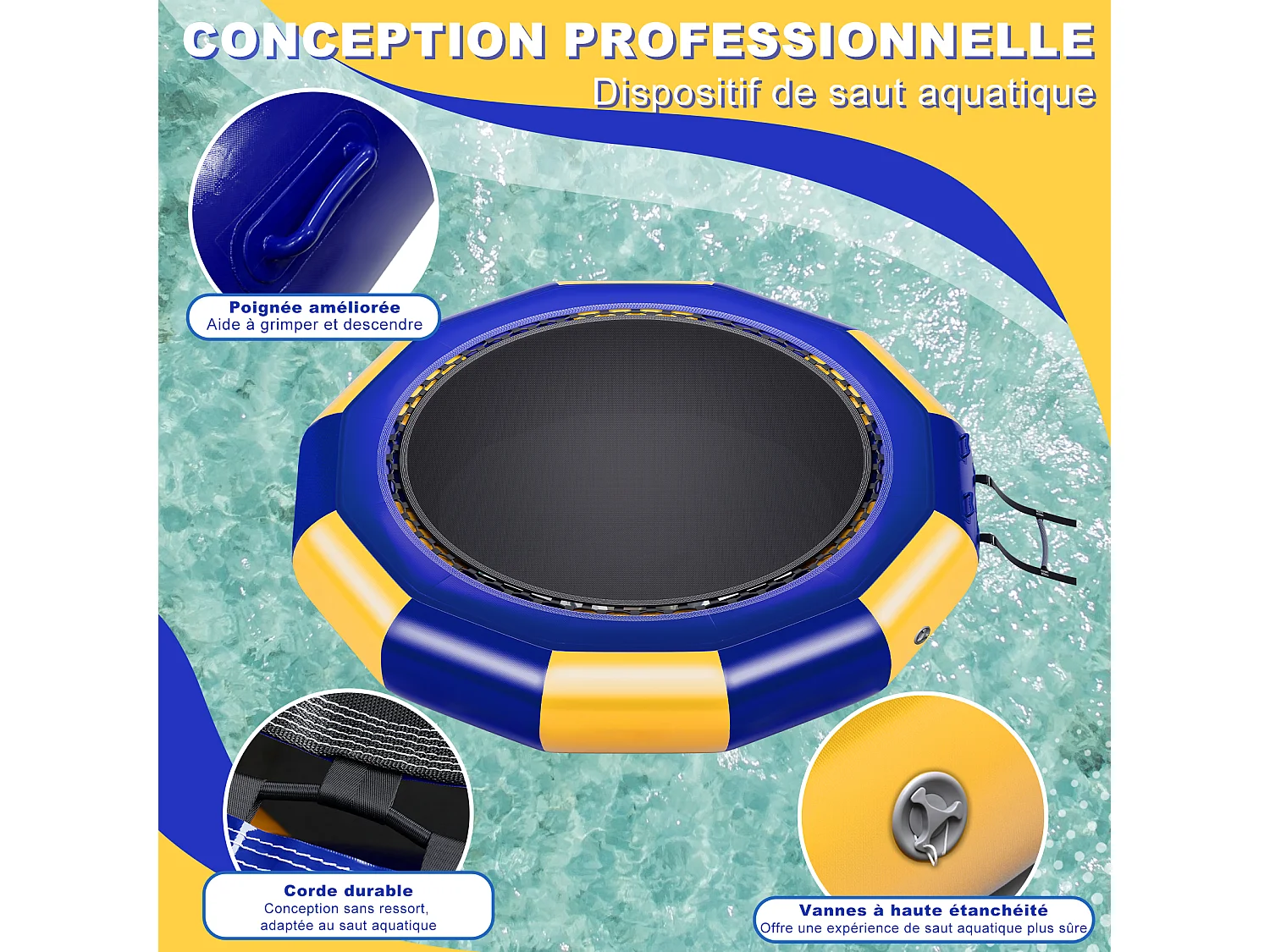 Trampoline Aquatique Gonflable