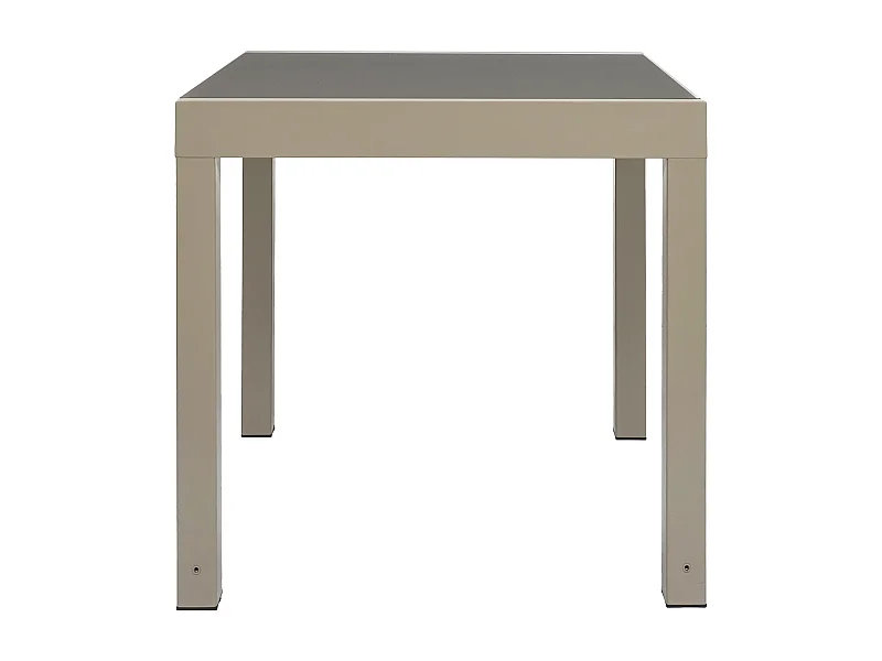 Table Jardin Extensible Haria 80x80x160cm Beige