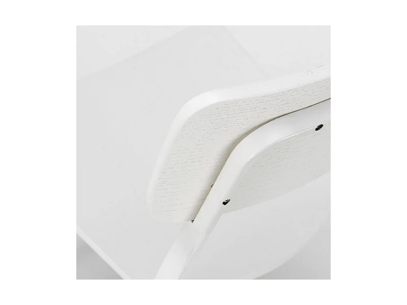 Set di 4 sedie moderne in legno laccato "Ade" da pranzo struttura in metallo cm 51,5x51 82h