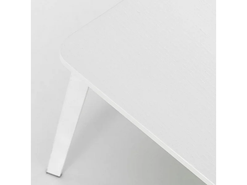 Set di 4 sedie moderne in legno laccato "Ade" da pranzo struttura in metallo cm 51,5x51 82h