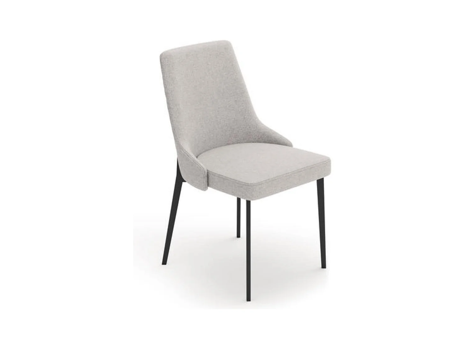 Set di 2 sedie moderne "Venere" in tessuto easy-clean funzionali da soggiorno cm 58,5x48,5 89h