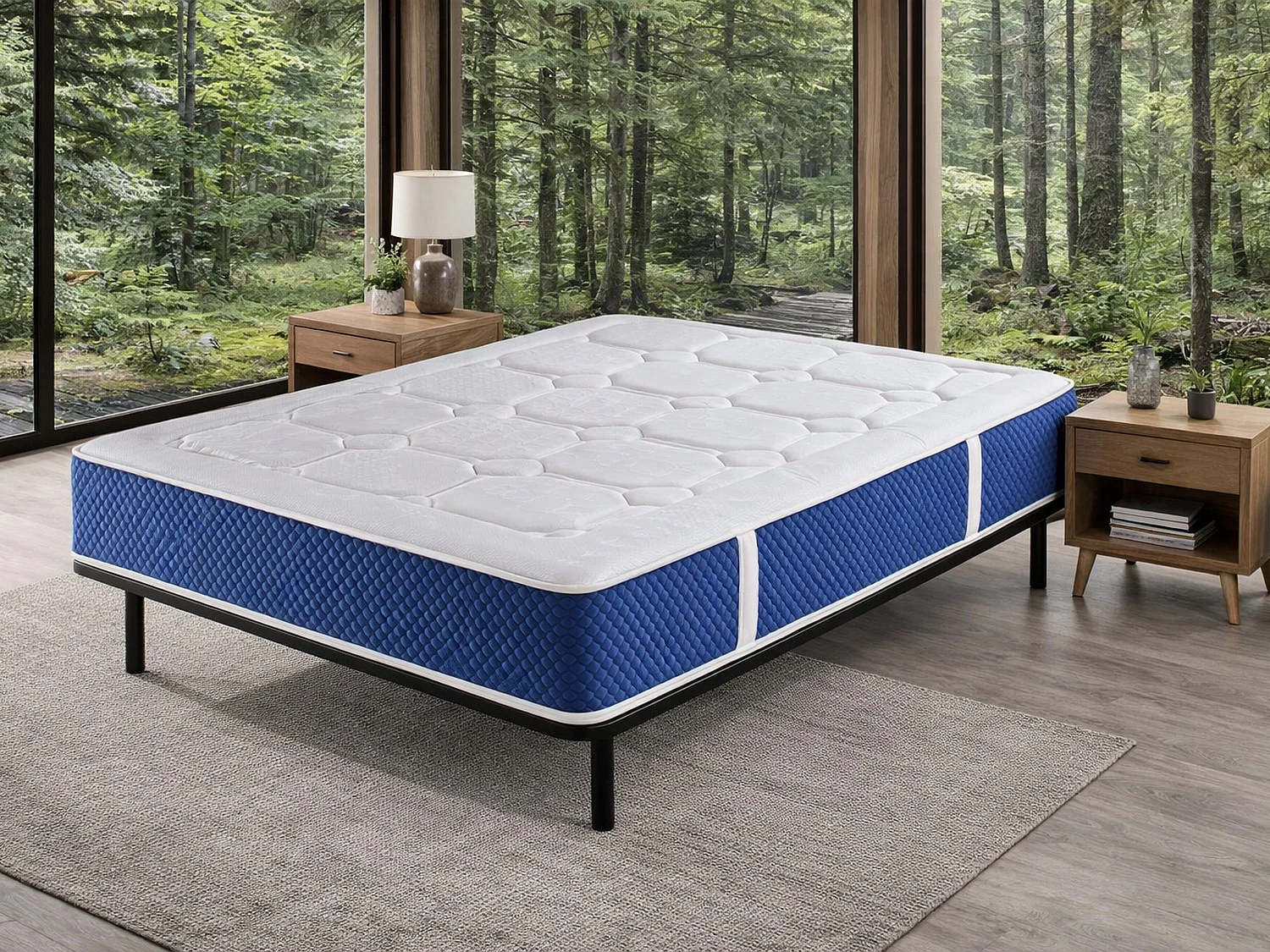 Matelas Viscoélastique IVORY 200x200 cm - Hauteur 30 cm .Fabriqué en Europe