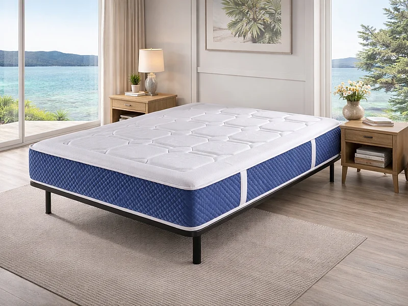 Matelas à ressorts ensachés IVORY SPRING 80x180 cm - Hauteur 30 cm .Fabriqué en Europe
