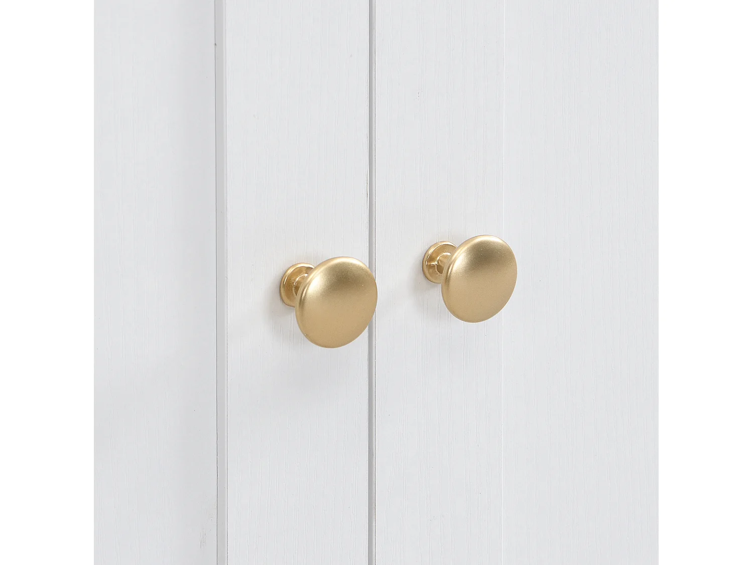 Credenza alta da cucina - 94,5 x 30 x 175,5 cm - con 5 ante + 3 cassetti - MDF - bianco