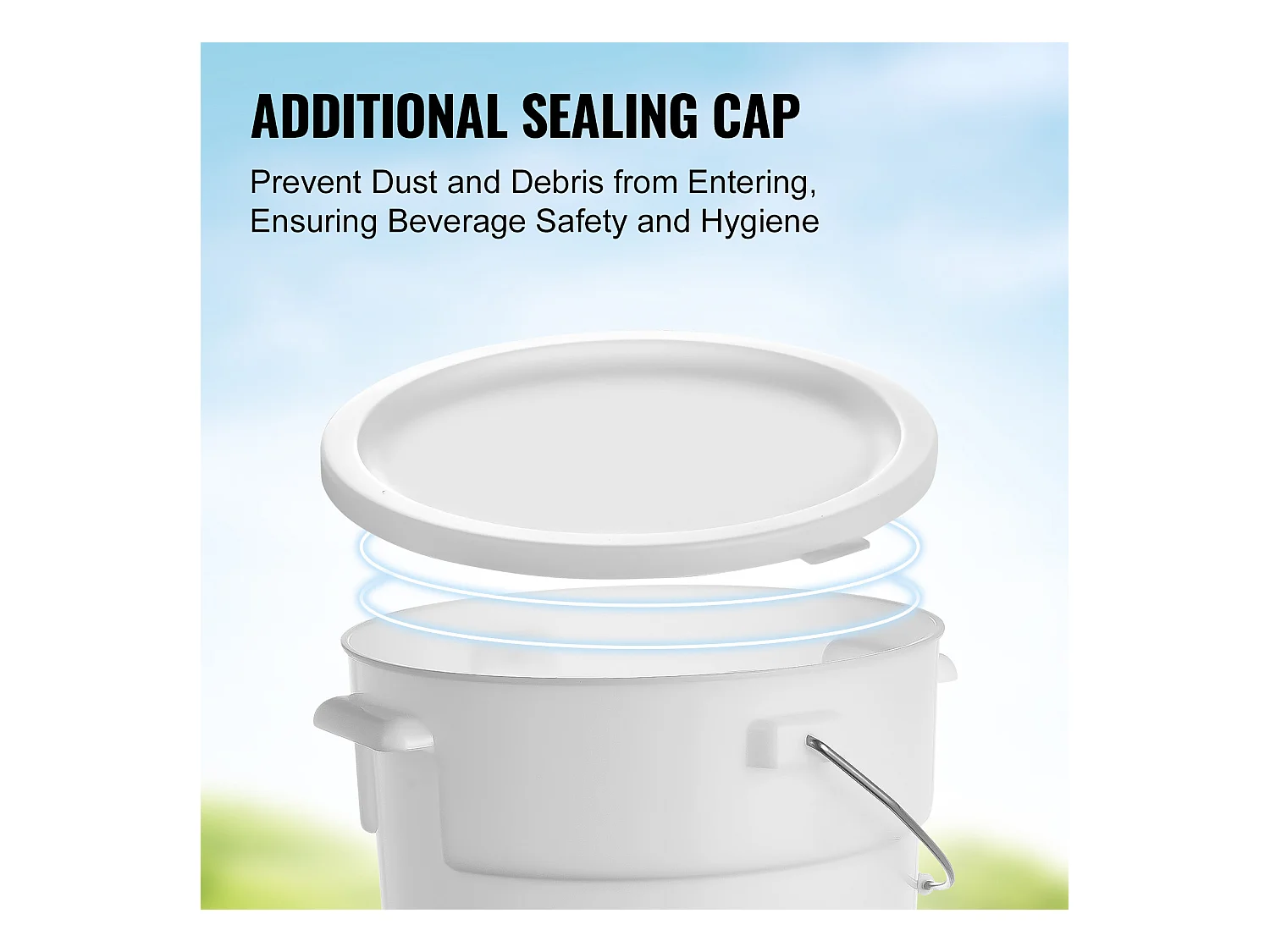 Distributeur de Boisson SucceBuy Distributeur de Boissons 19 L pour les Fêtes, Plastique avec Robinet