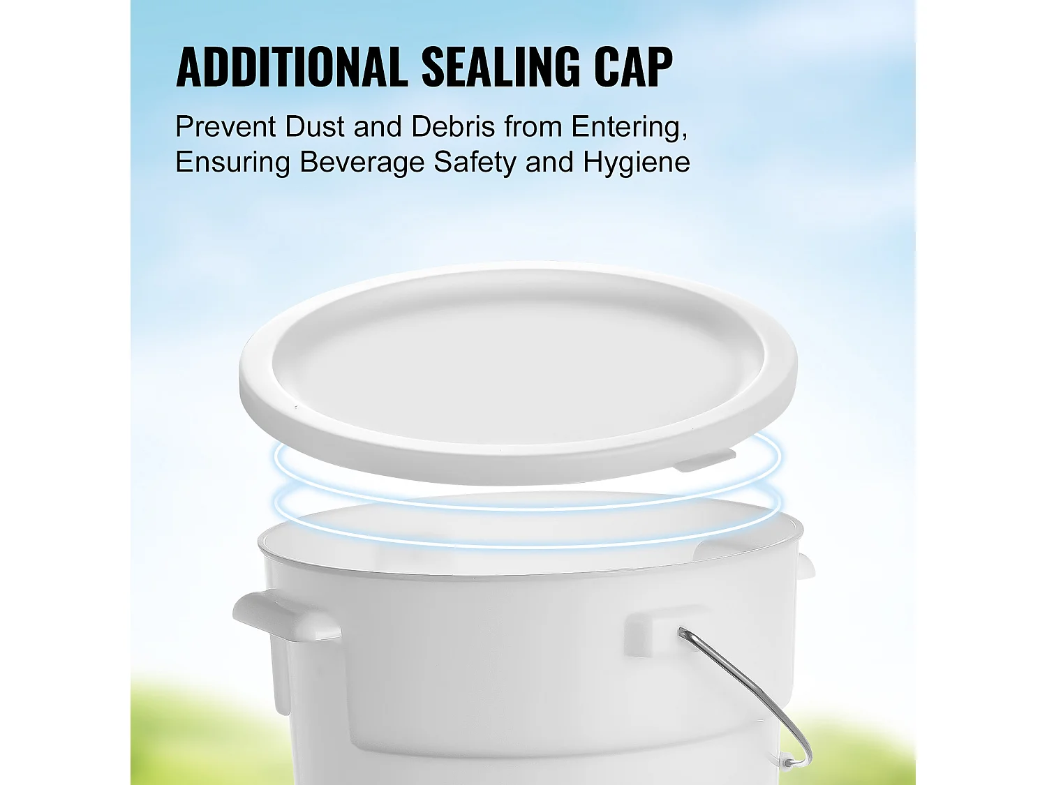 Drankdispenser SucceBuy Drankdispenser van 19 L, 2-Pack, Plastic, met Kraantje en Deksel, voor Feesten, Sap, Thee, Water, Restaurants en Hotels.