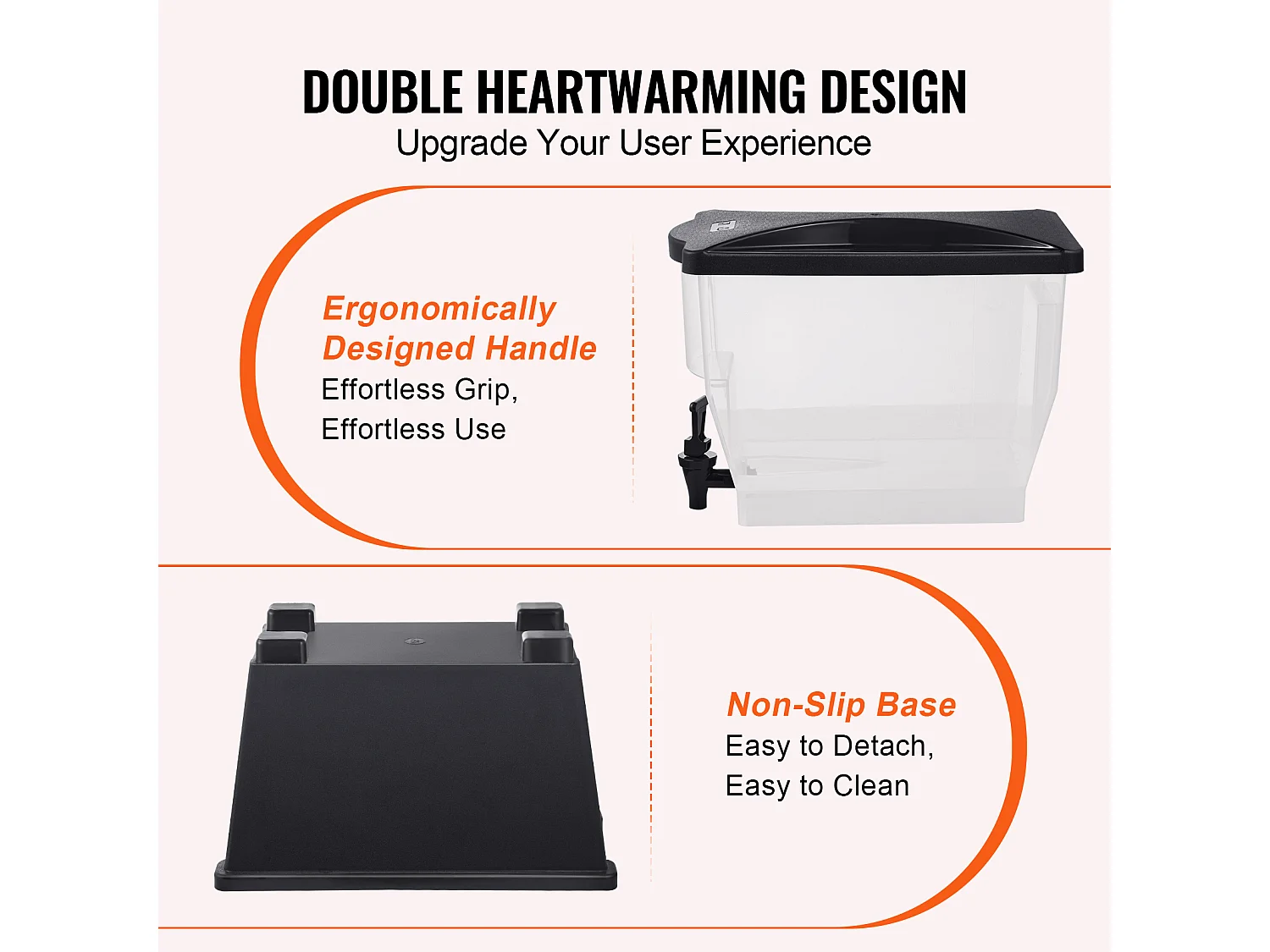 Distributeur de Boisson SucceBuy Distributeur de Boissons 11 L pour Fêtes, Plastique, sur Pied