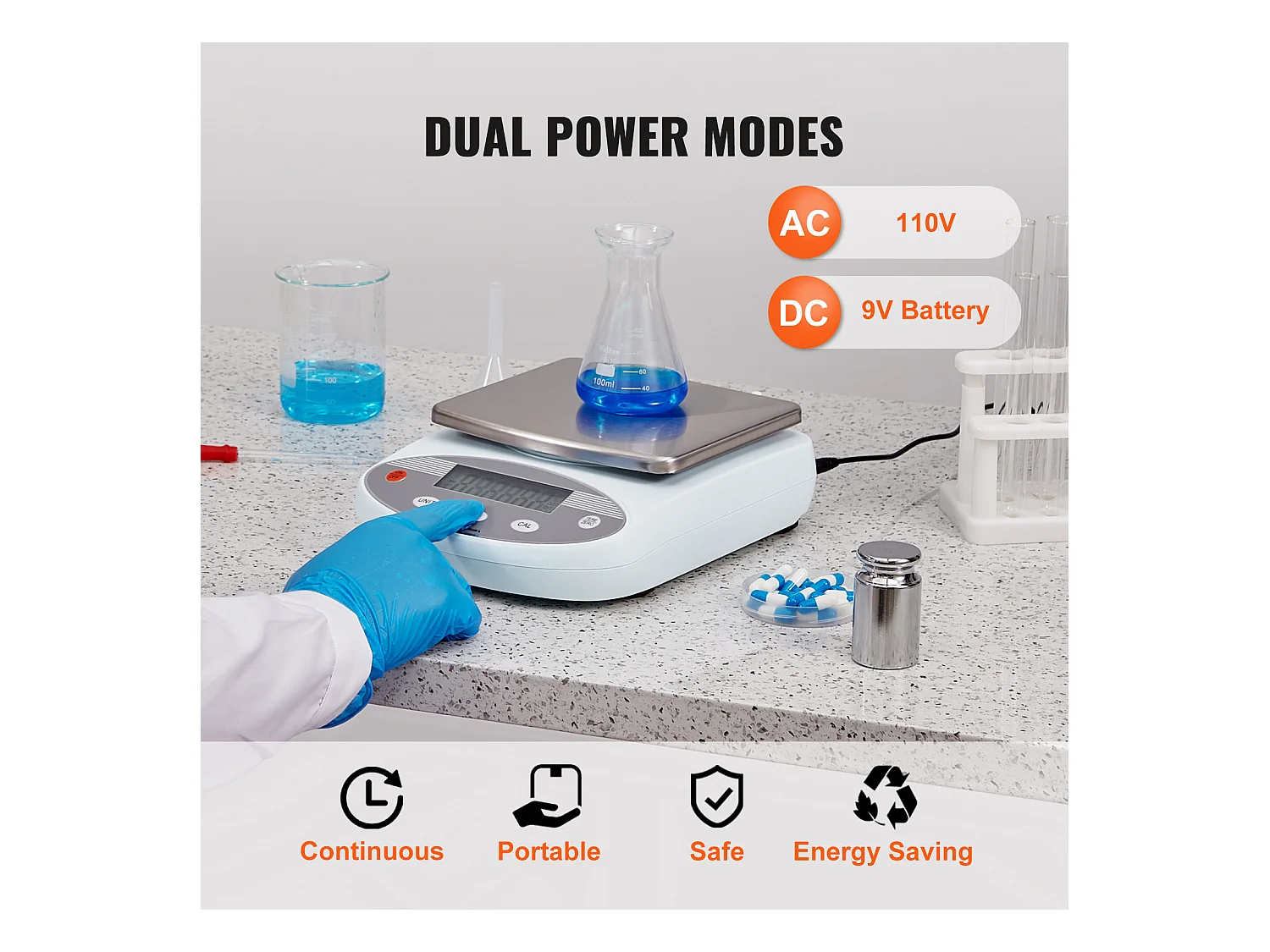 Balance de Laboratoire Analytique SucceBuy, 3000 g x 0,01 g, 13 Unités, Électronique