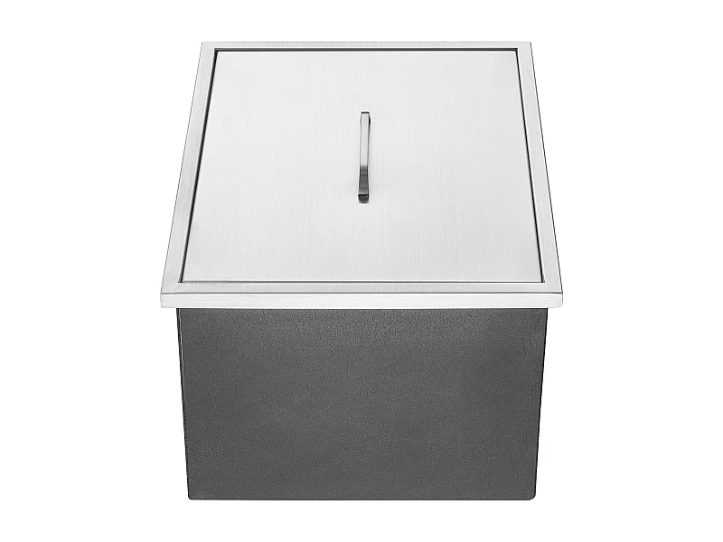 Inbouw Diepvrieskist SucceBuy, 56 x 43 x 30 cm, RVS Koelbox met Deksel, Ijskist, voor Dranken, Bar Thuis